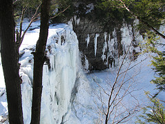 Salmon River Falls in winter. Photo Credit: Chris Blanar. Creative Commons license.